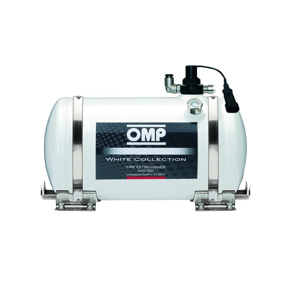 OMP Fire Extinguisher Spare Bottle 4.25L White Collection