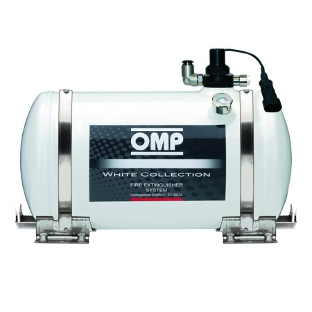 OMP Fire Extinguisher Spare Bottle 4.25L White Collection