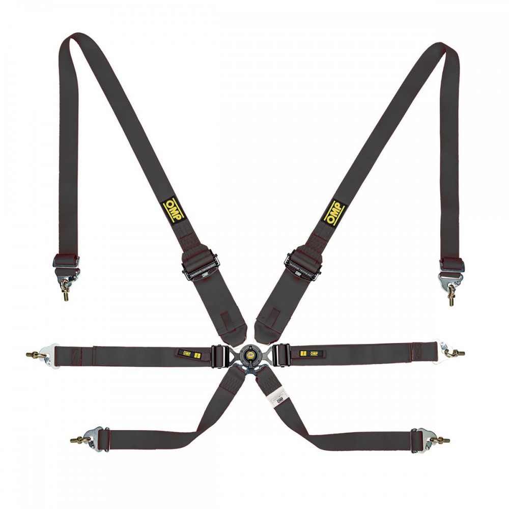 OMP ONE 3+2 Endurance 6pt Safety Harness FIA 8853-2016