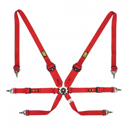OMP ONE 3+2 Endurance 6pt Safety Harness FIA 8853-2016