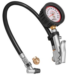 Longacre Deluxe 2.5inch Analog Quick Fill Tire Gauge 0-60psi