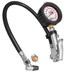 Longacre Liquid Filled 2.5inch Quick Fill Tire Gauge 0-60psi