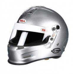 Bell GP2 Youth Metallic Silver SFI 24.1 Karting Helmet