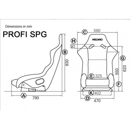 Recaro Profi SPG - FIA Fiberglass Shell Seat