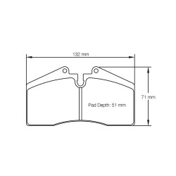 Pagid U1204 Racing Brake Pads Stop Tech ST40