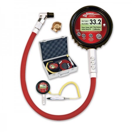 Longacre Temp Compensated Tire Gauge w/Probe