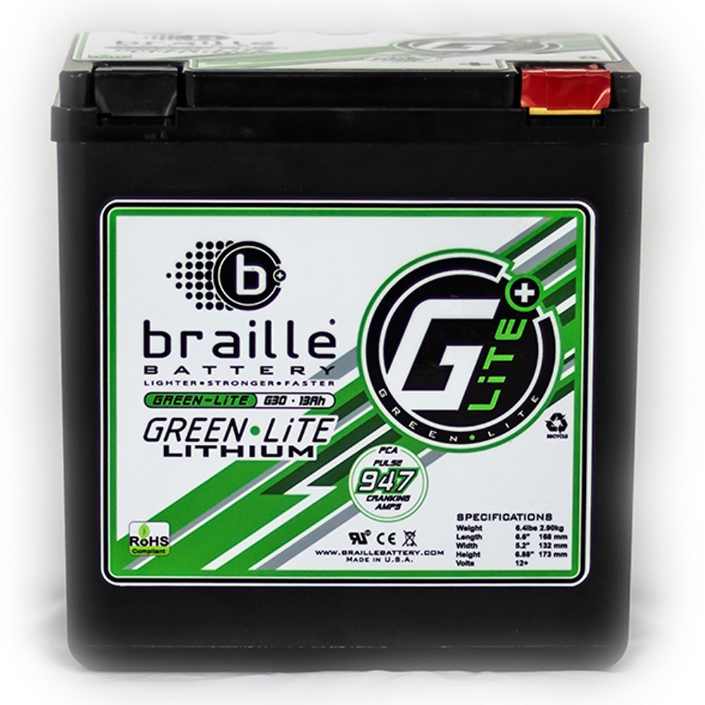 Braille Battery - Green Lite G30 5.5 lb Lithium Battery