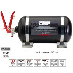 OMP Fire System - 4.25L Mechanical Trigger Steel Bottle CMSST1 Fire System - Black Collection