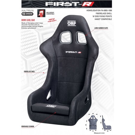 OMP First-R - FIA Racing Seat