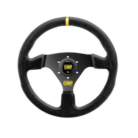 OMP Flat Steering Wheel - Targa 330mm Suede Steering Wheel