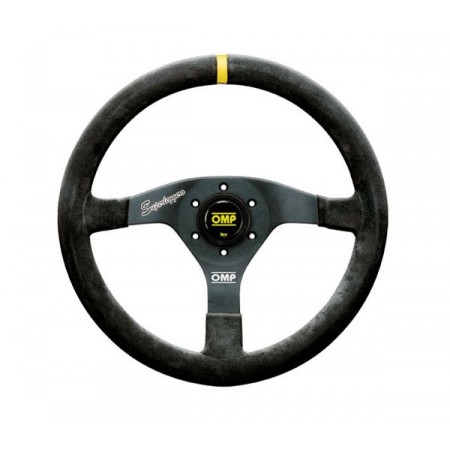 OMP Flat Steering Wheel - Velocita Superleggero 350mm Suede Steering Wheel OMP Flat Steering Wheel - Velocita Superleggero 350mm Suede Steering Wheel