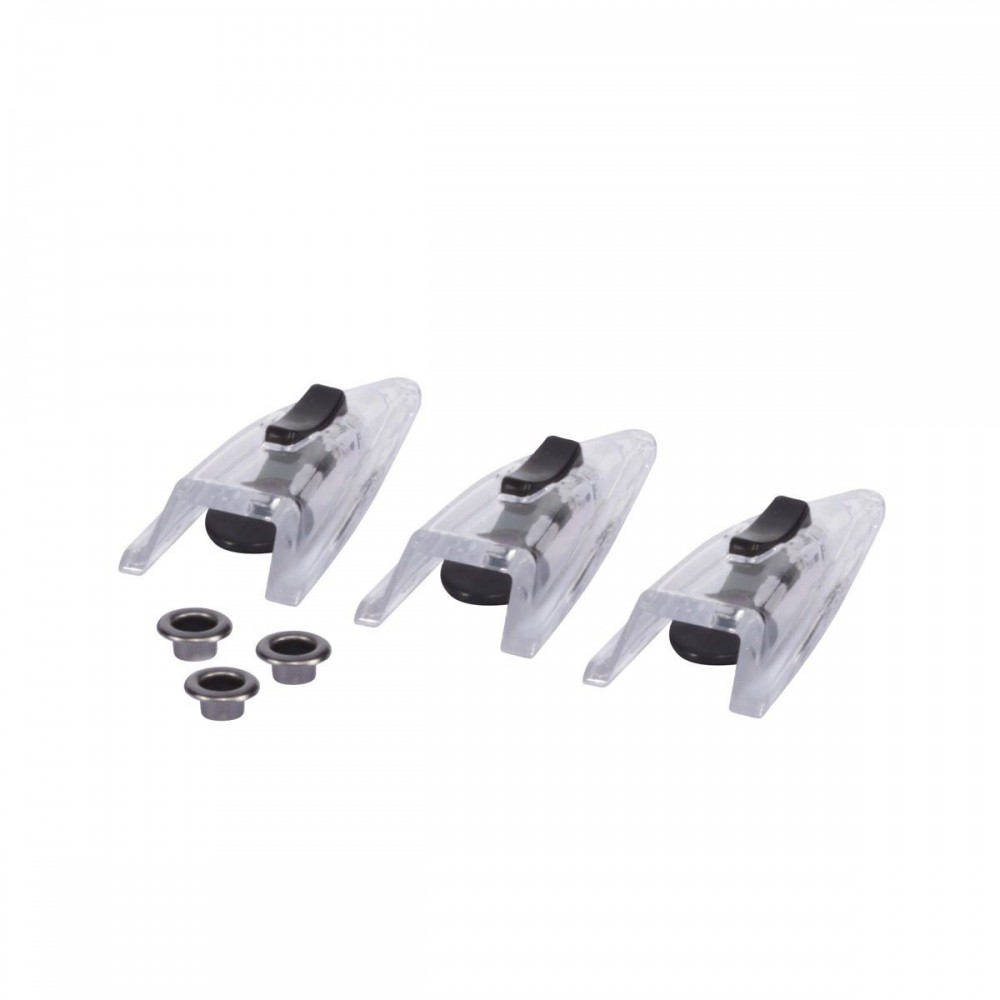Bell Manual Lever Vent Kit, GP3/M8 Clear 3pcs