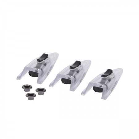 Bell Manual Lever Vent Kit, GP3/M8 Clear 3pcs
