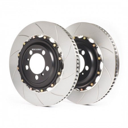 GiroDisc Rear Brake Rotor Kit Slotted A2-238 - Porsche