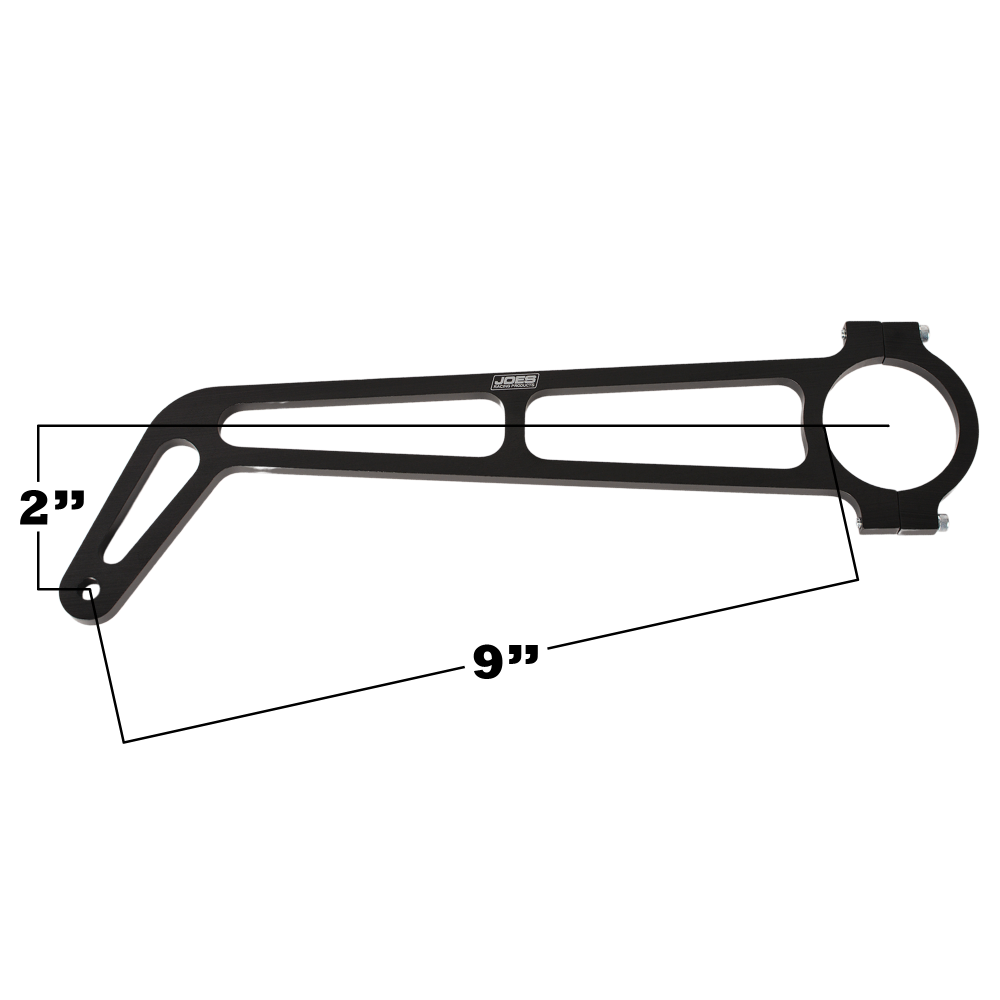 Joes XL Rearview Mirror Brackets, 9" long, 1-3/4" dia. Pair