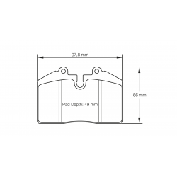 Pagid U1203 Racing Brake Pads