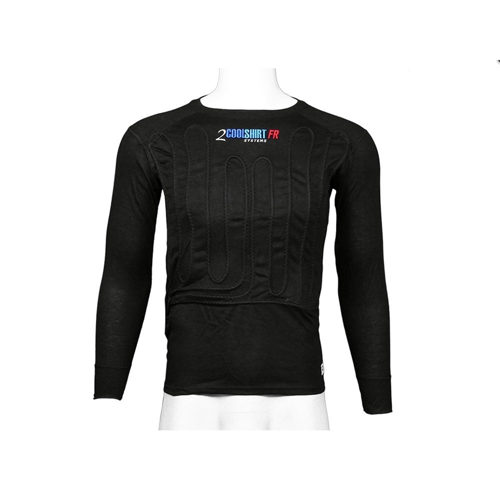 Cool Shirt 2 Cool Fire Retardant Short Sleeve Shirt - Black - Left Side Exit - SFI 3.3