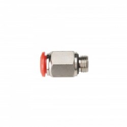OMP Straight Push Lock Fitting -  8mm X 1/8"