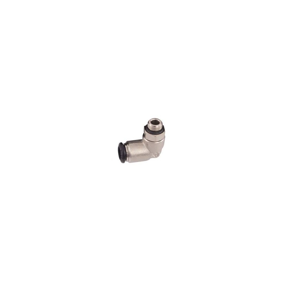OMP Fitting - 90deg 1/8" x 8mm tube - Black