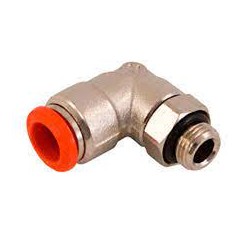 OMP Fitting - 90deg 1/8" x 8mm tube - Red