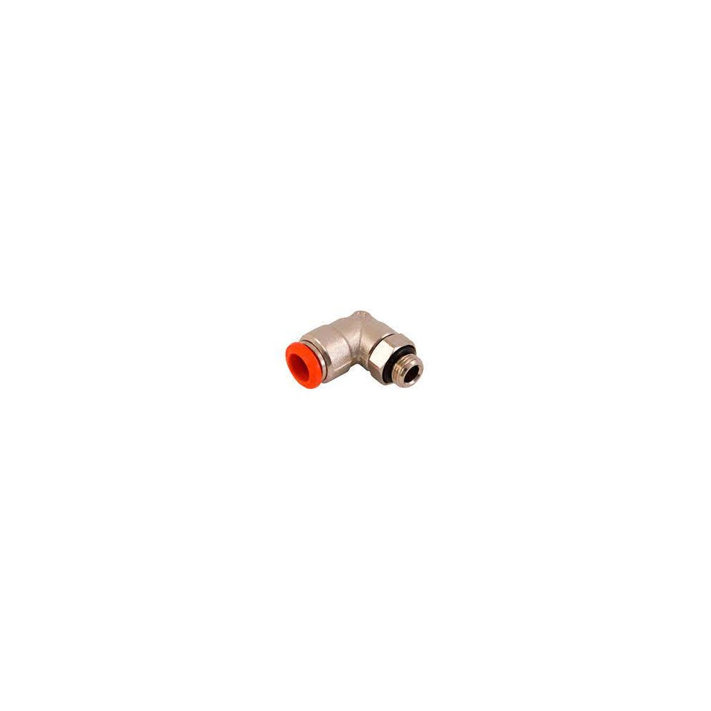 OMP Fitting - 90deg 1/8" x 8mm tube - Red