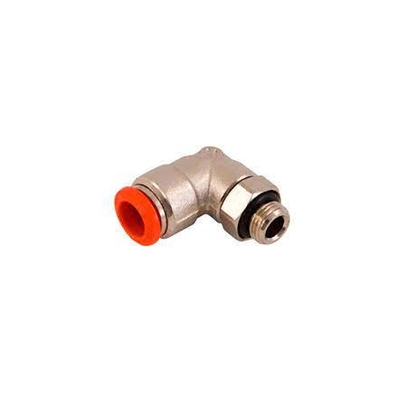OMP Fitting - 90deg 1/8" x 8mm tube - Red