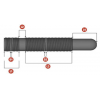 MSI Wheel Stud - Double Thread - Porsche 14 x 1.5 x 42mm MSI Wheel Stud - Double Thread - Porsche 14 x 1.5 x 42mm