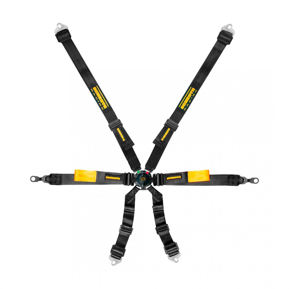 Schroth Harnesses-GT3 996/7 Enduro 2x2 6Pt-2in Lap BoltIn, Sub Snap-FIA8853-2016