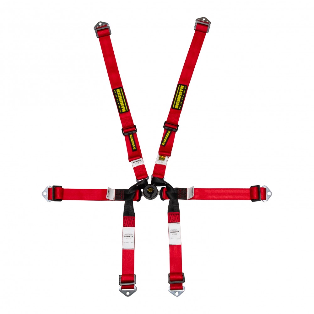 Schroth Harnesses - Formula 2x2 6-Point Belts - 2in Lap, No Adjustable Sub, All Bolt-in - FIA8853-2016