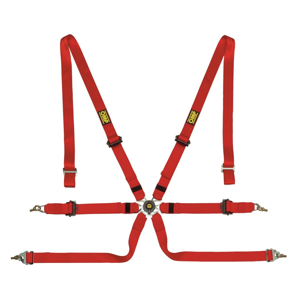 OMP ONE 2″ LAP ENDURANCE 6pt Safety Harness FIA 8853-2016