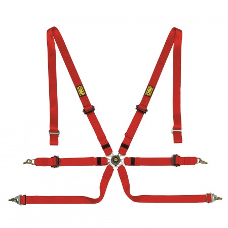 OMP ONE 2″ LAP ENDURANCE 6pt Safety Harness FIA 8853-2016