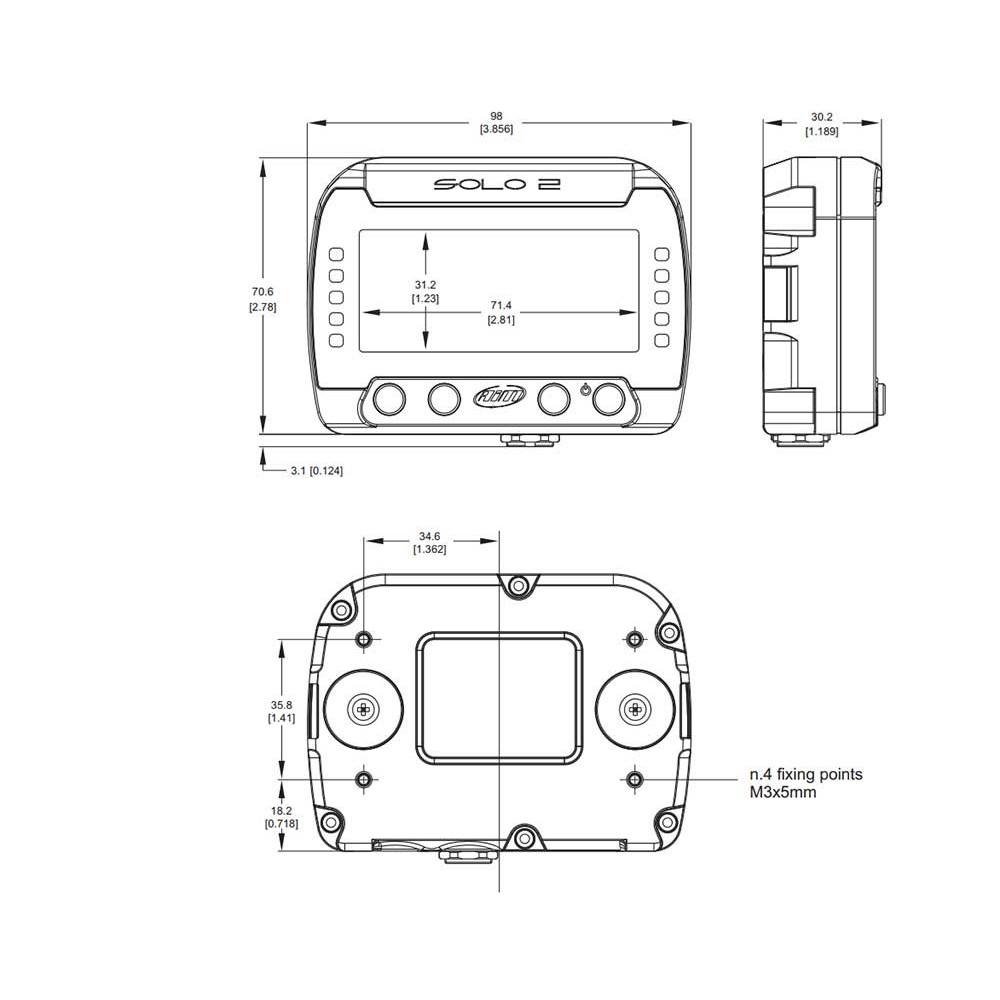 AIM Dash - Solo 2 GPS Lap Timer