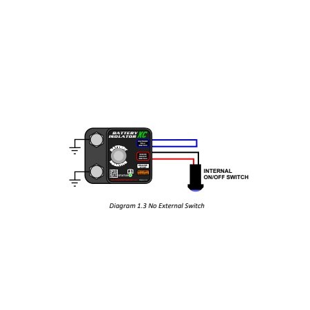 Cartek Isolator - Battery X-Club W/ Blue External Button