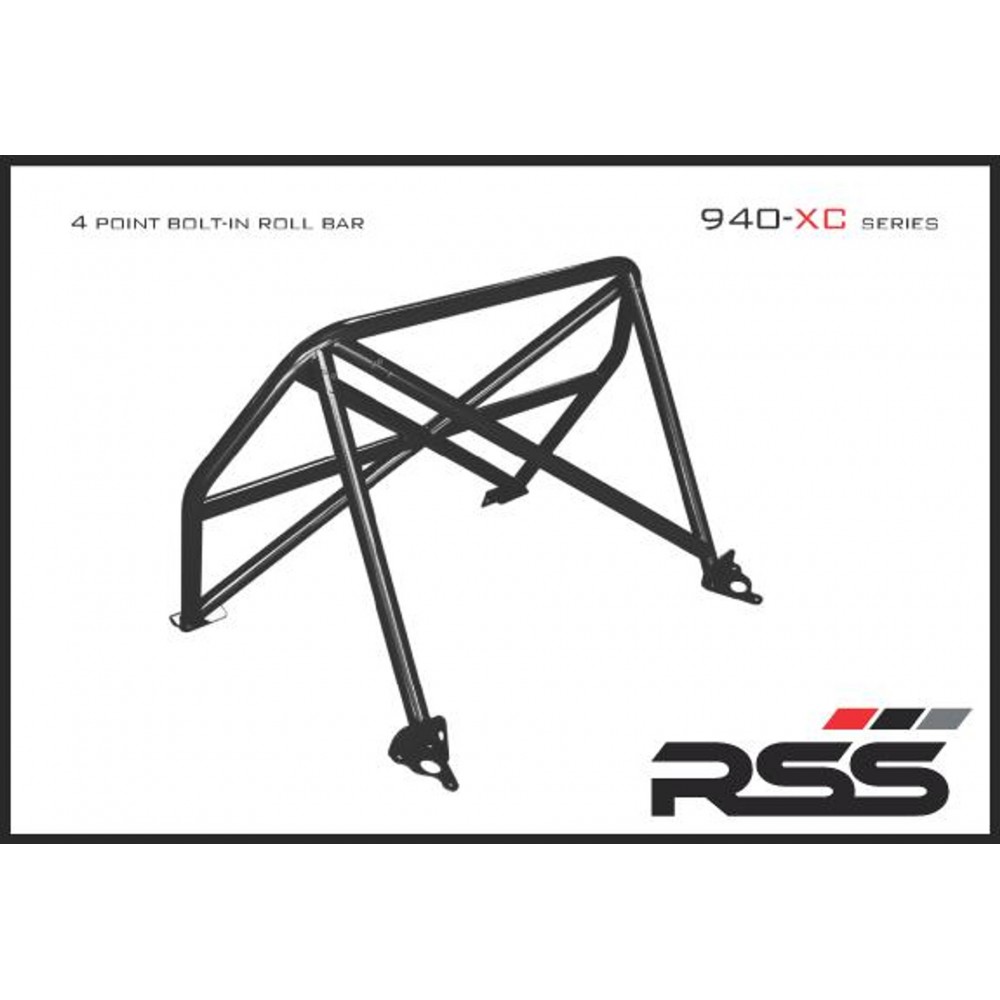 RSS 940/30 XC Series 4pt. Roll Bar 991 GT3 / RS. Finish: Black