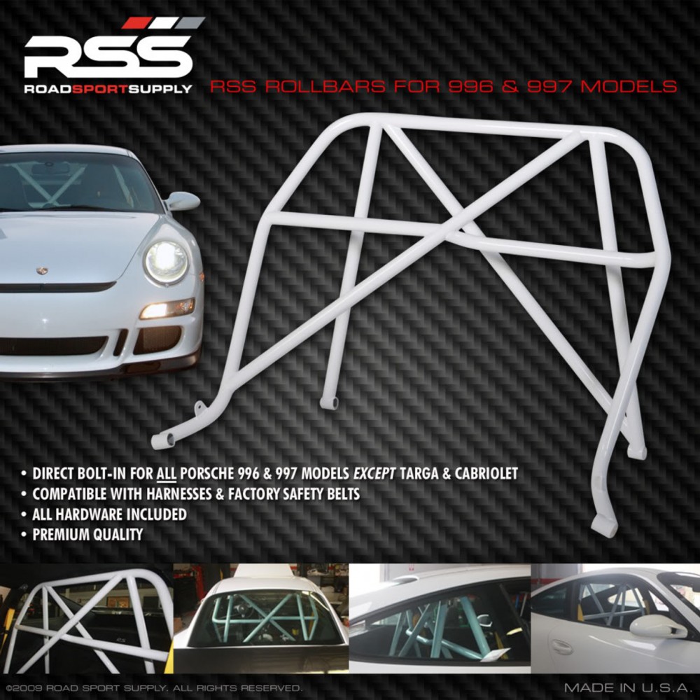 RSS 901/30 4pt. Harness Bar (996/997 Coupes) Finish: Black