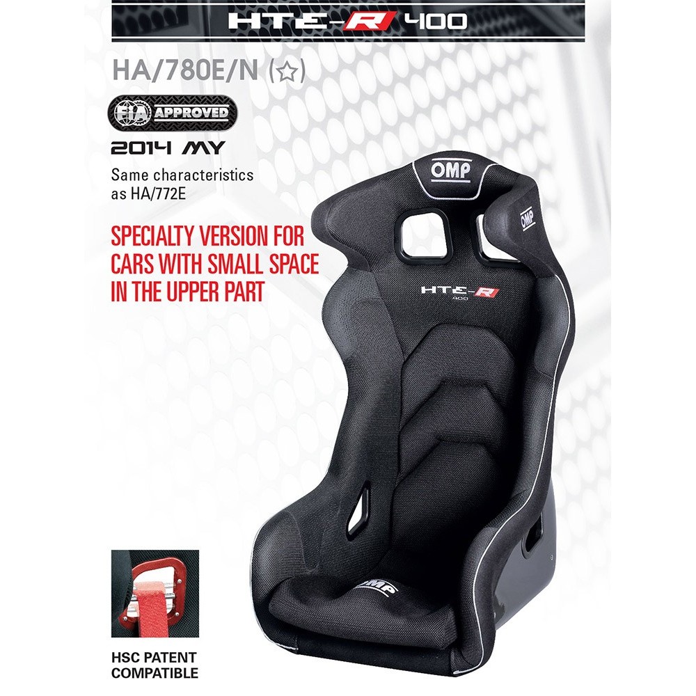 OMP HGT Carbon Fiber-  Head Restraint - FIA 8855-1999 BLACK