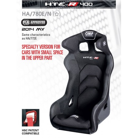 OMP HGT Carbon Fiber-  Head Restraint - FIA 8855-1999 BLACK