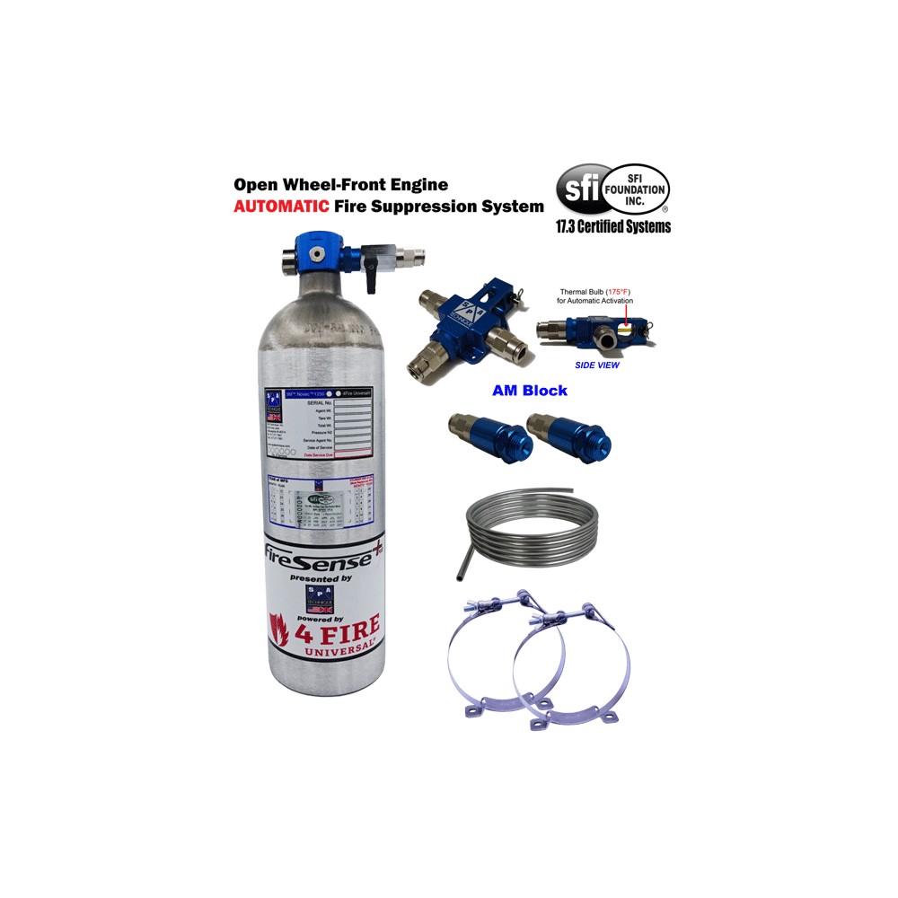 SPA 5lb Sprint Car-Midget-Micro Sprint Automatic Fire System - 4Fire SFI 17.3