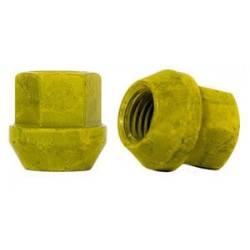 MSI Lug Nut - Porsche 14 x 1.5 Ball Seat - Yellow