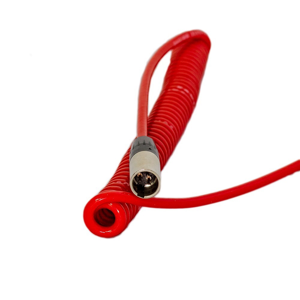 Racing Electronics PTT Switch Coiled Cord w/Plug and Pigtail